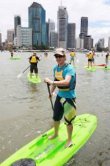 SUP auf dem Brisbane River 